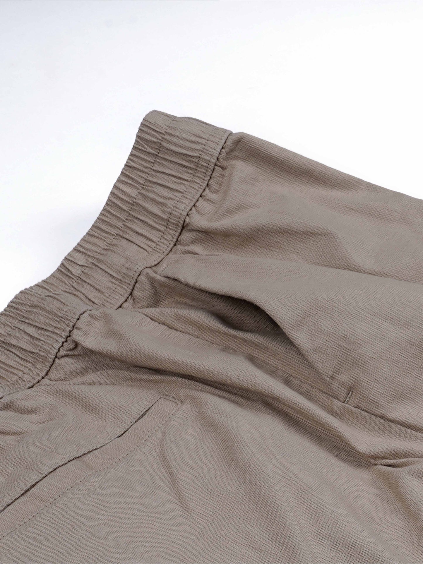 Textured Relaxed Flexiwaist Khaki Cargo