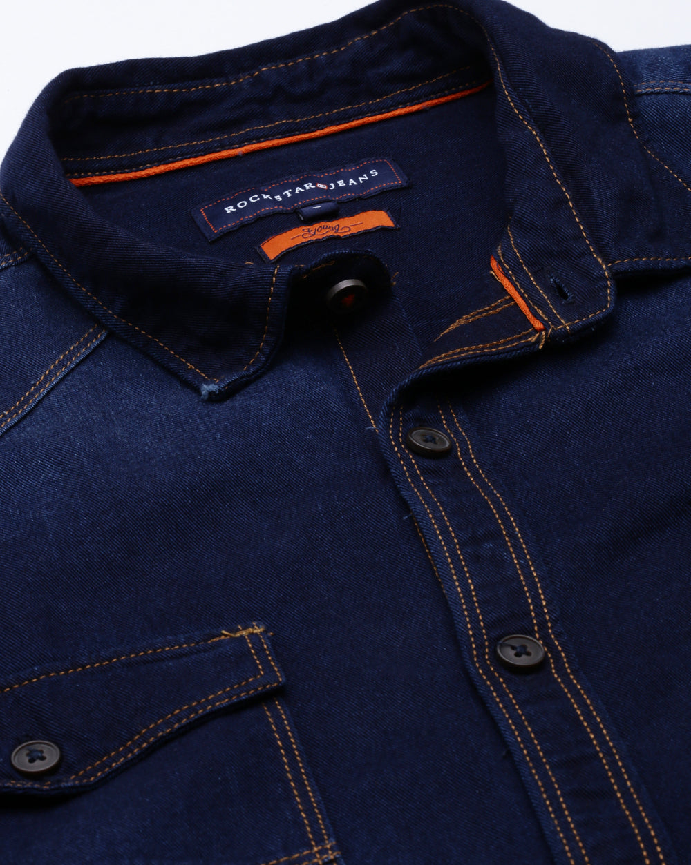 Men's Twill Indigo Denim Shirt