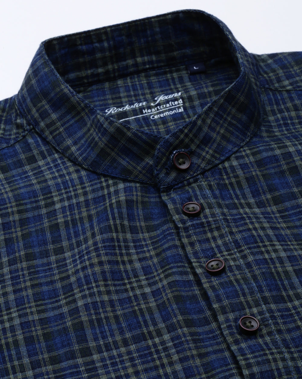 Checkered Kurta Blue