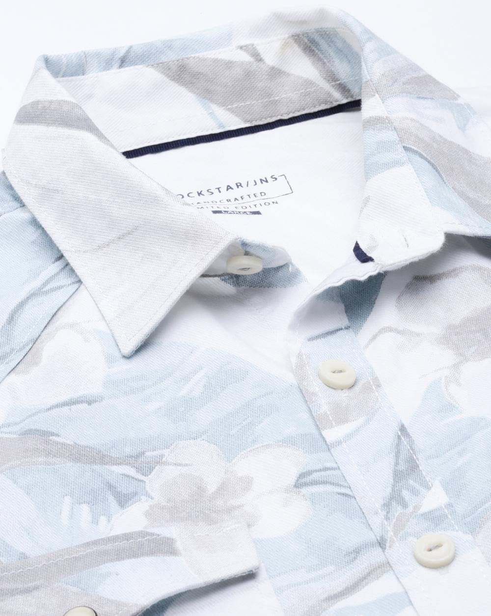 Blue Printed Shirt