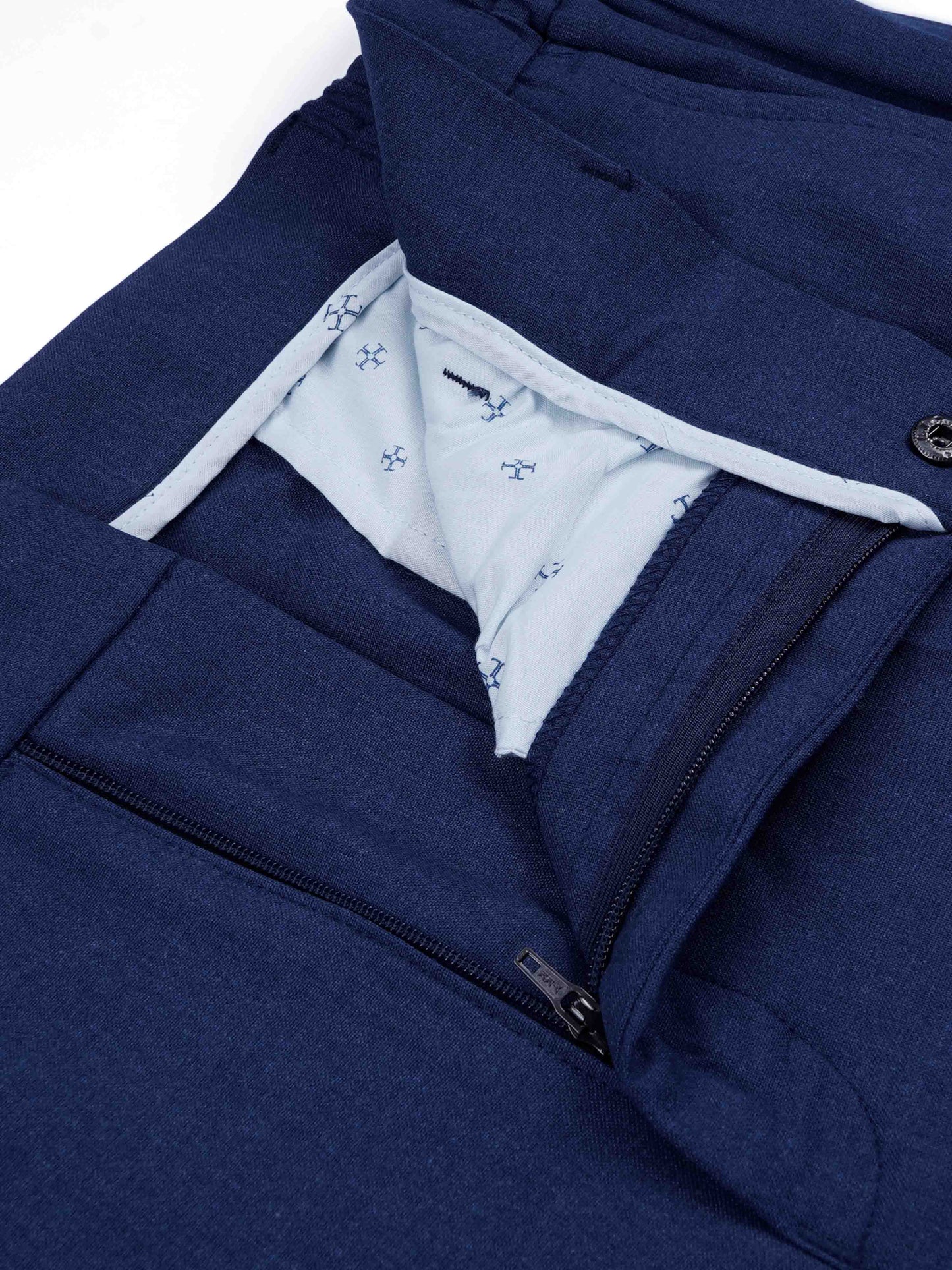 Soft Handle Tailored Blue Trousers