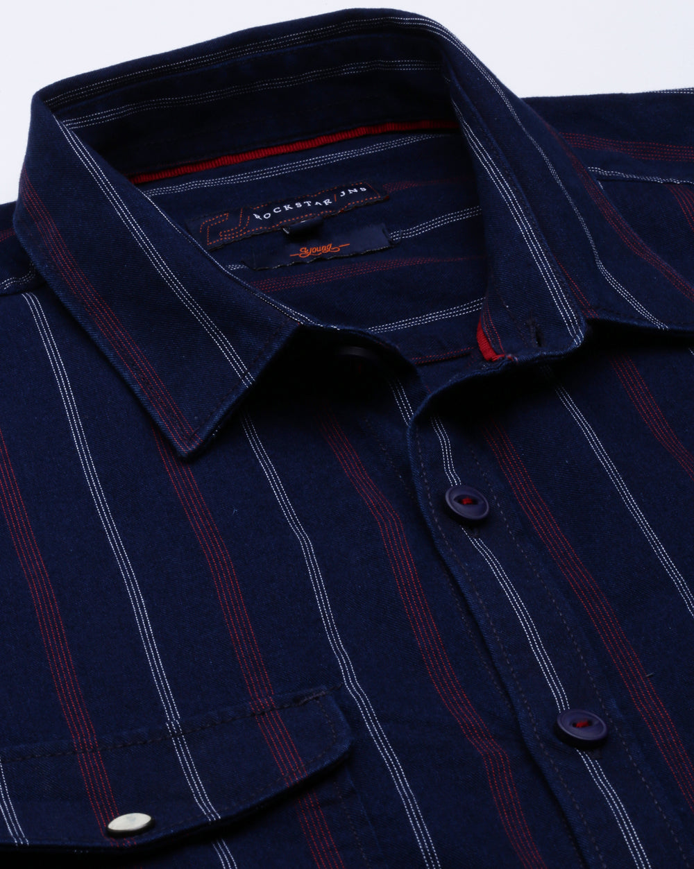 Men's Indigo Striped Shirt