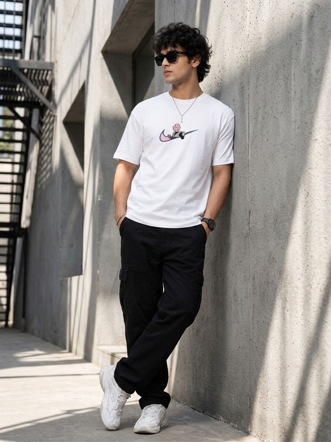 White Round Neck Bio Wash Single Jersey