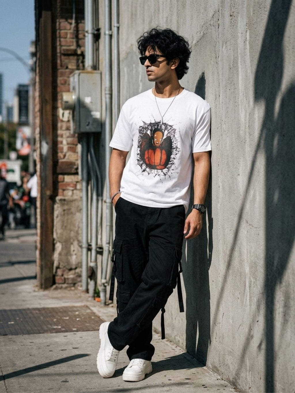 White Round Neck Bio Wash Single Jersey