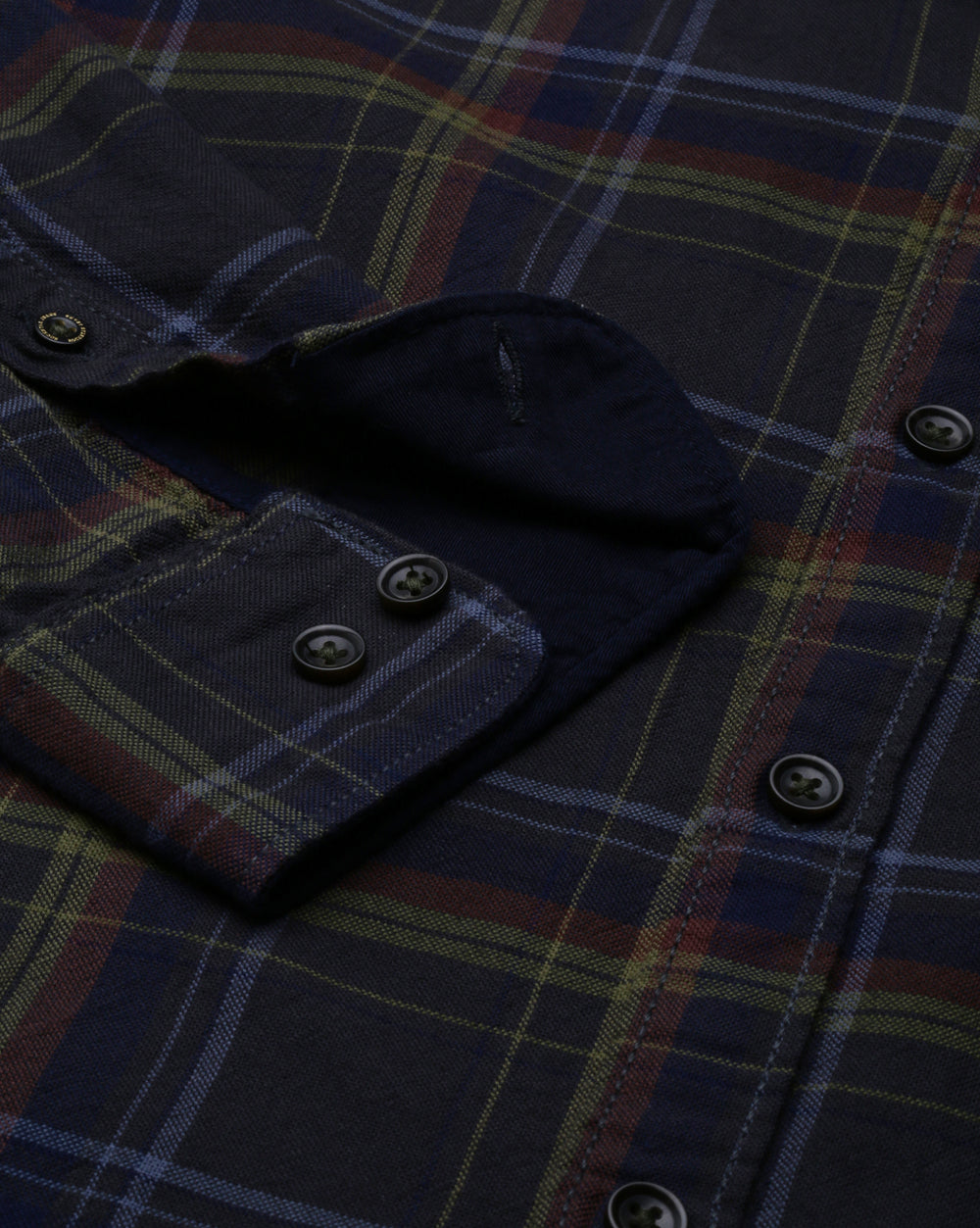 Sway Olive Checkered Shirt