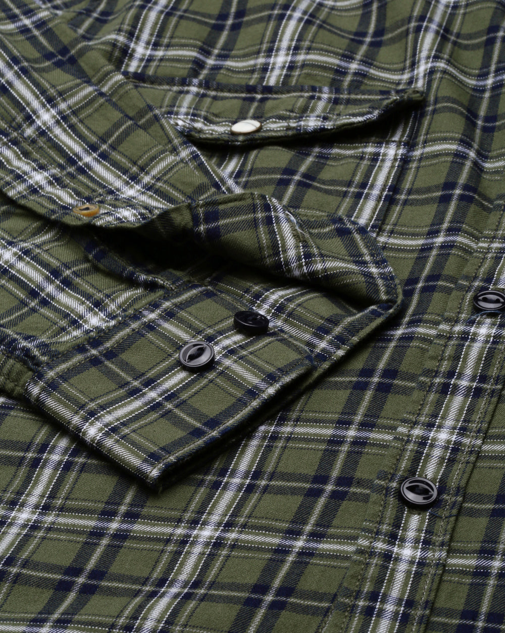 Swing Forever Olive Checkered Shirt