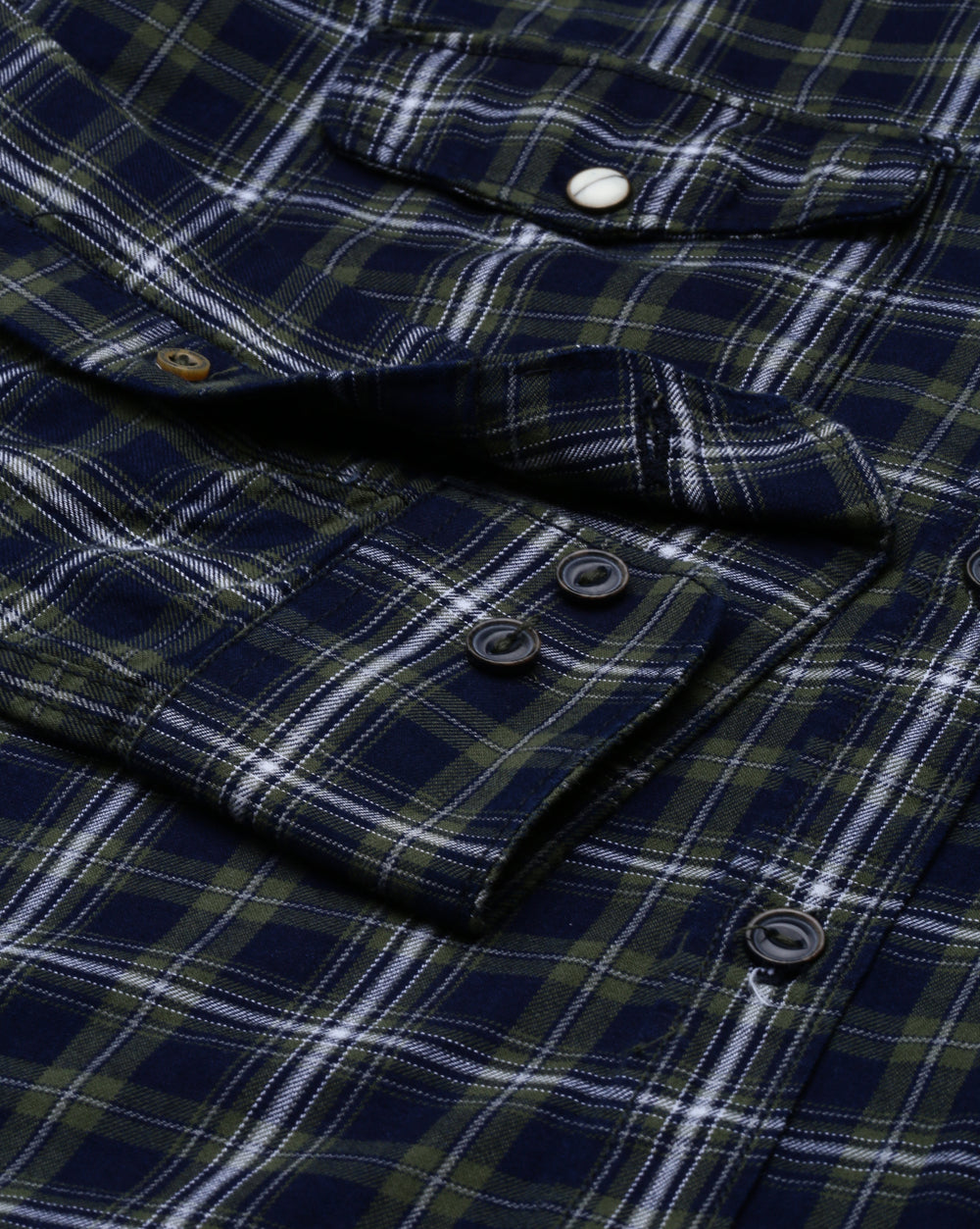 Swing Olive Plaid Shirt