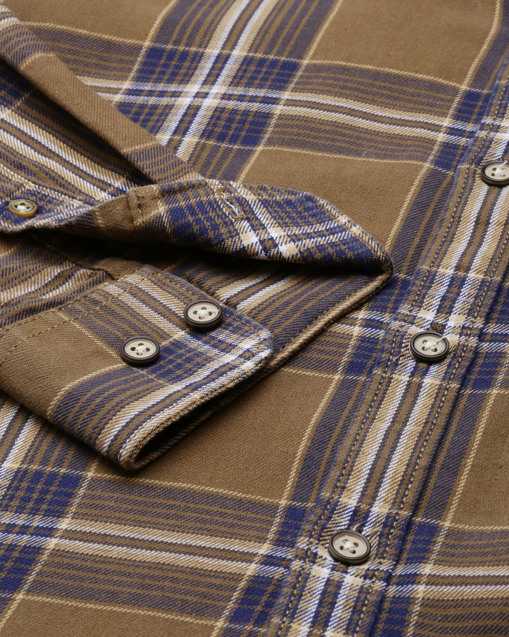 Sway Khaki Checkered Shirt