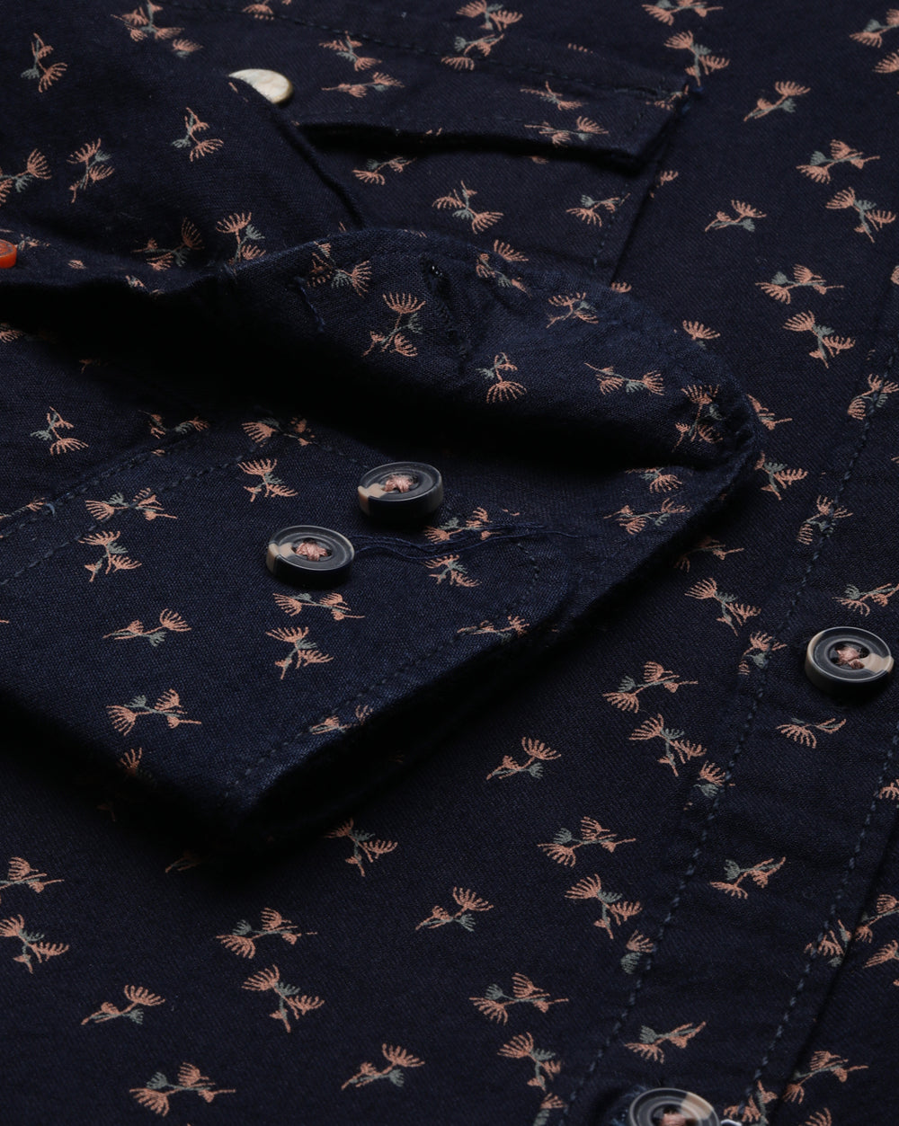 Men's Indigo Printed Shirt