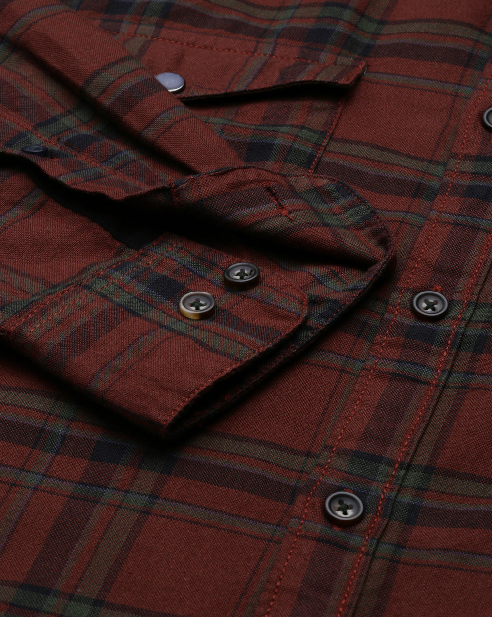 Swing Maroon Plaid Shirt