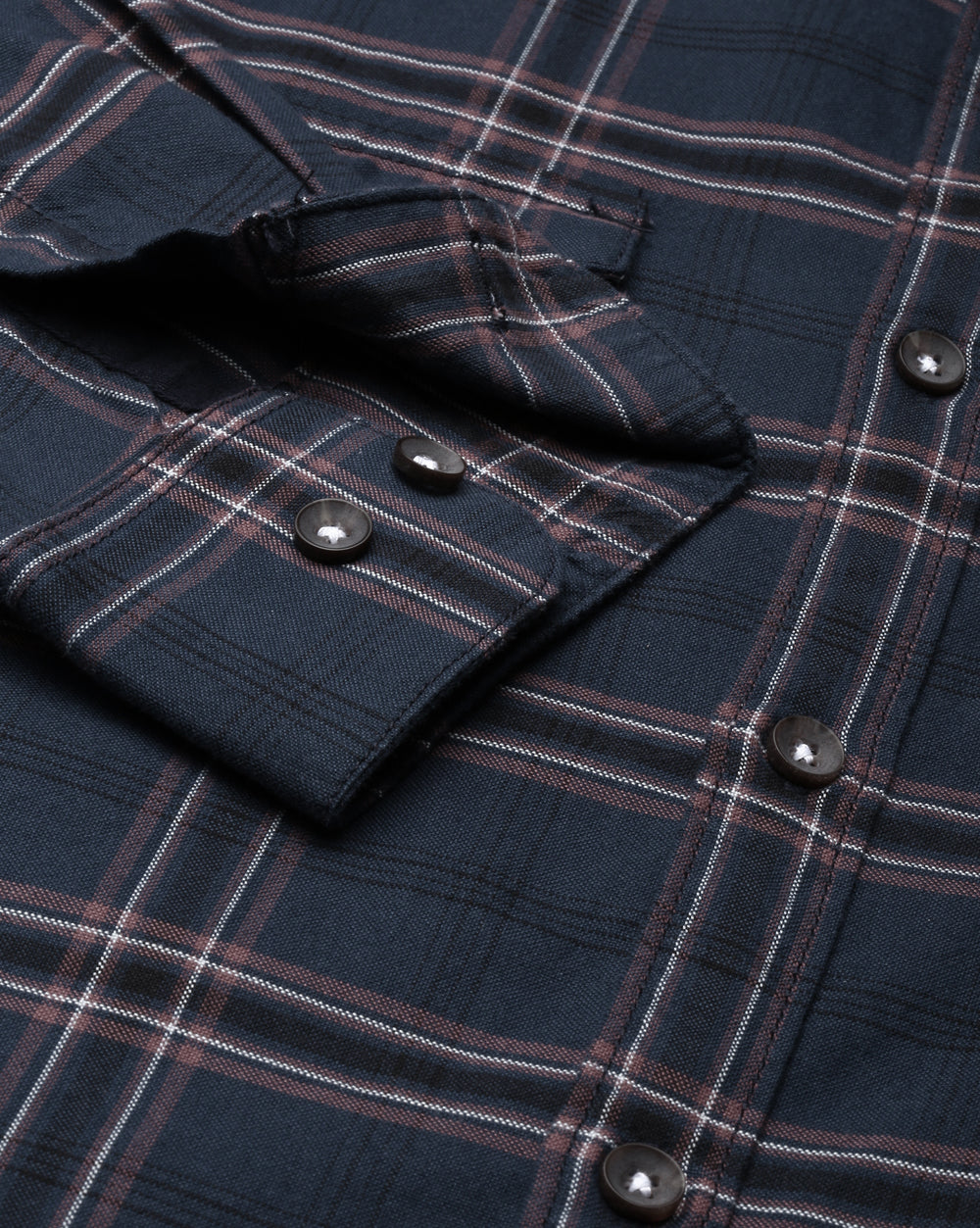 Swing Blue Windowpane Checkered Shirt
