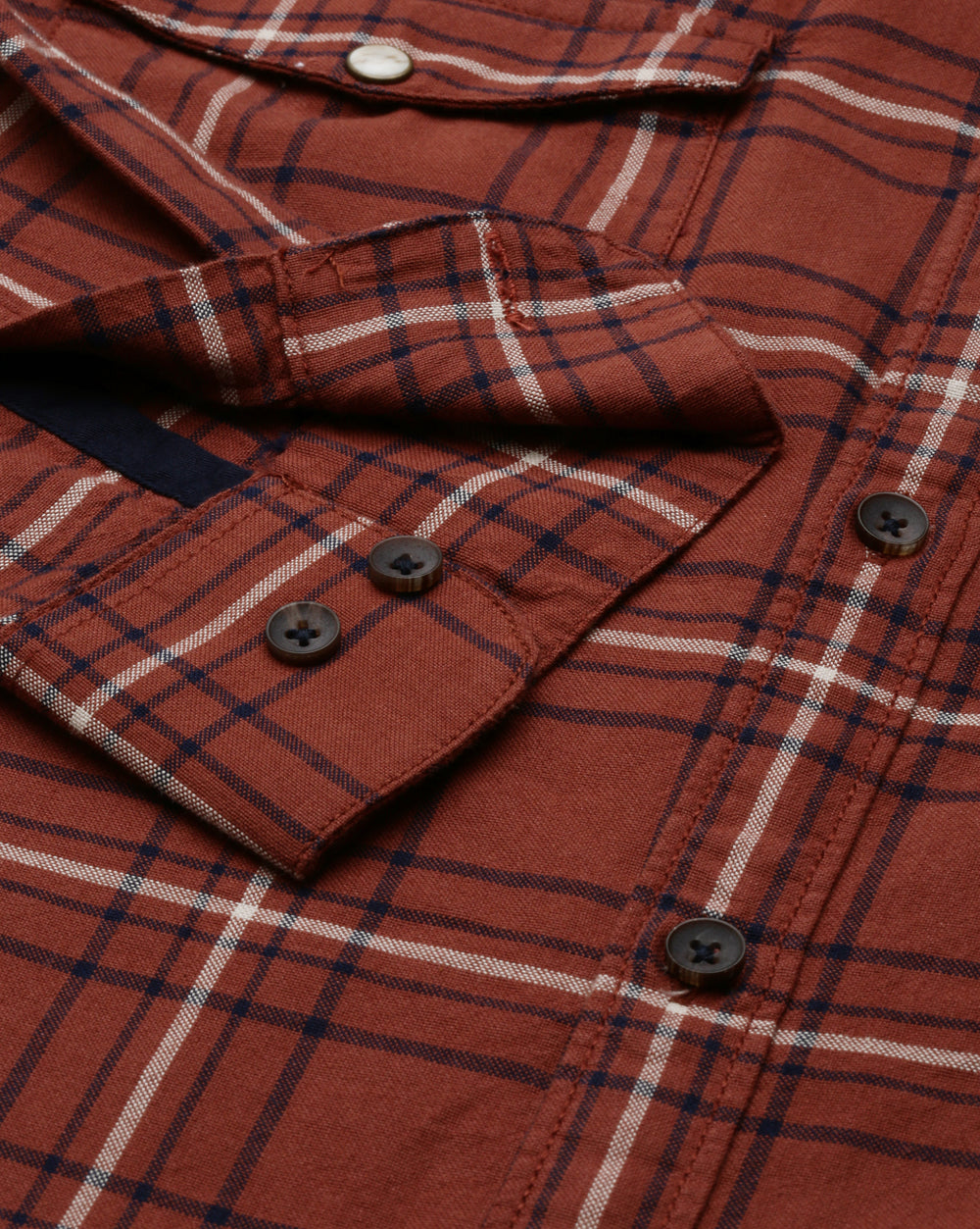 Swing Rust Checkered Shirt
