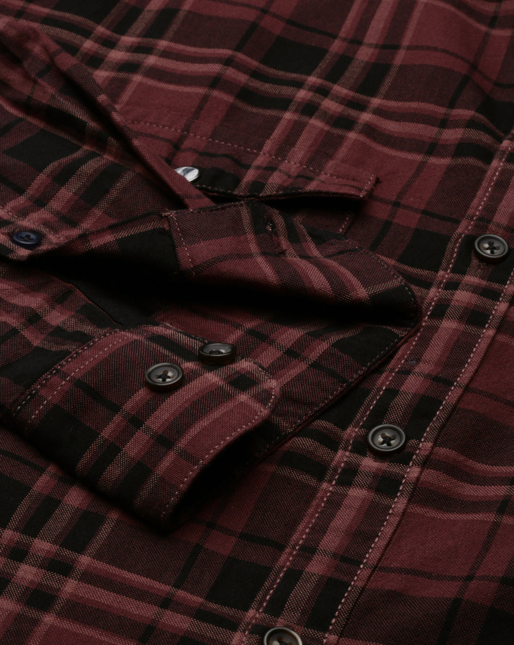 Swing Wineberry Checkered Shirt