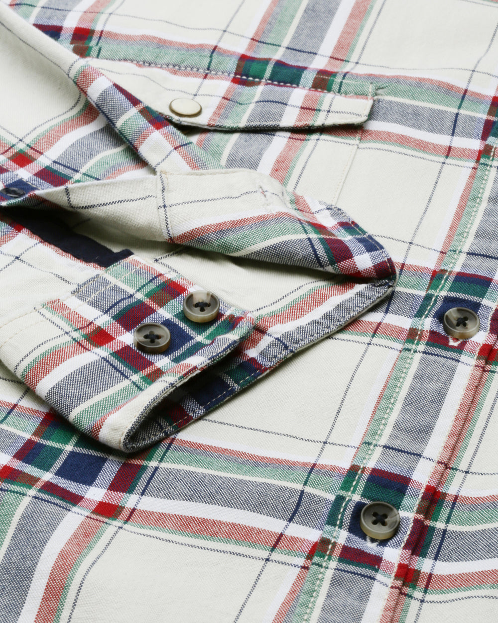 Swing Ivory Windowpane Shirt