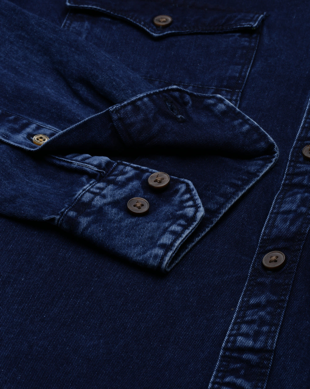 Indigo Double Pocket Denim Shirt