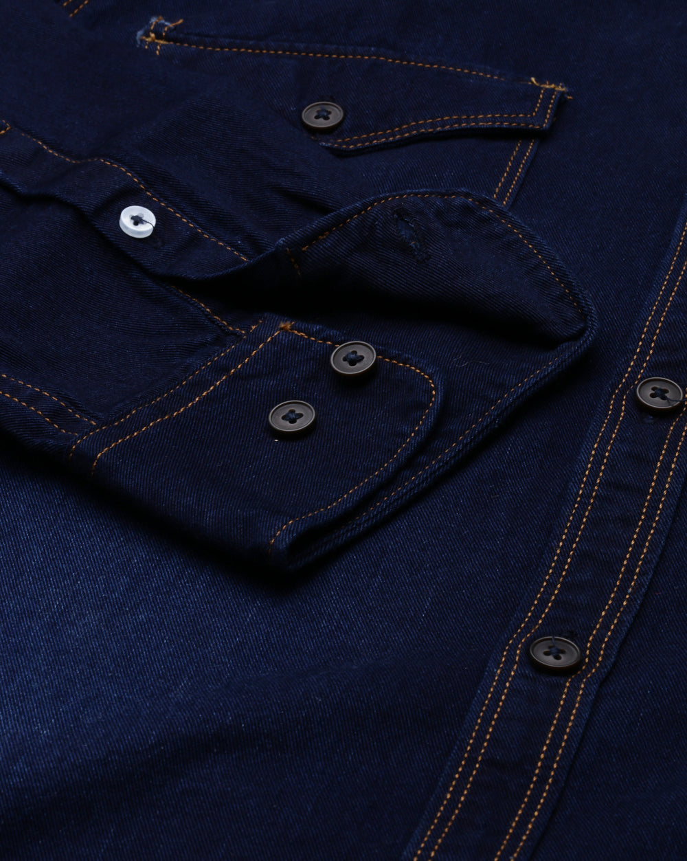 Men's Twill Indigo Denim Shirt