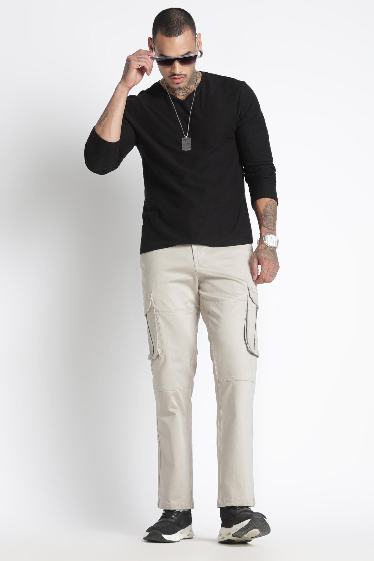 Men Big Boy Bulky Cargo-Cream