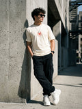 Cream Round Neck Bio Wash Single Jersey