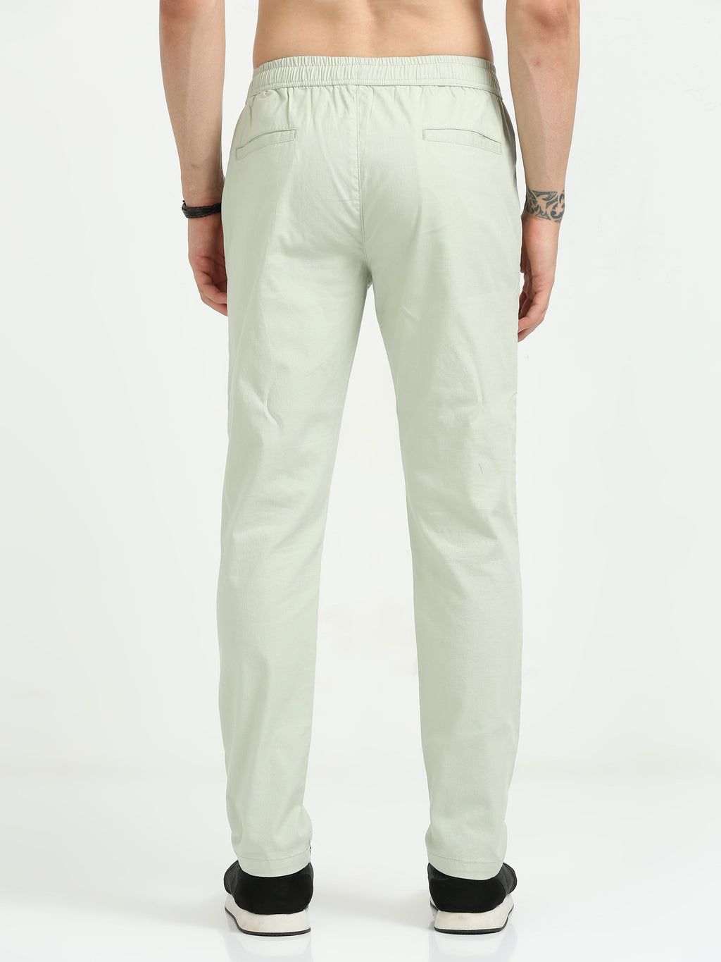 Lazy Linen Comfy Trouser - Fern