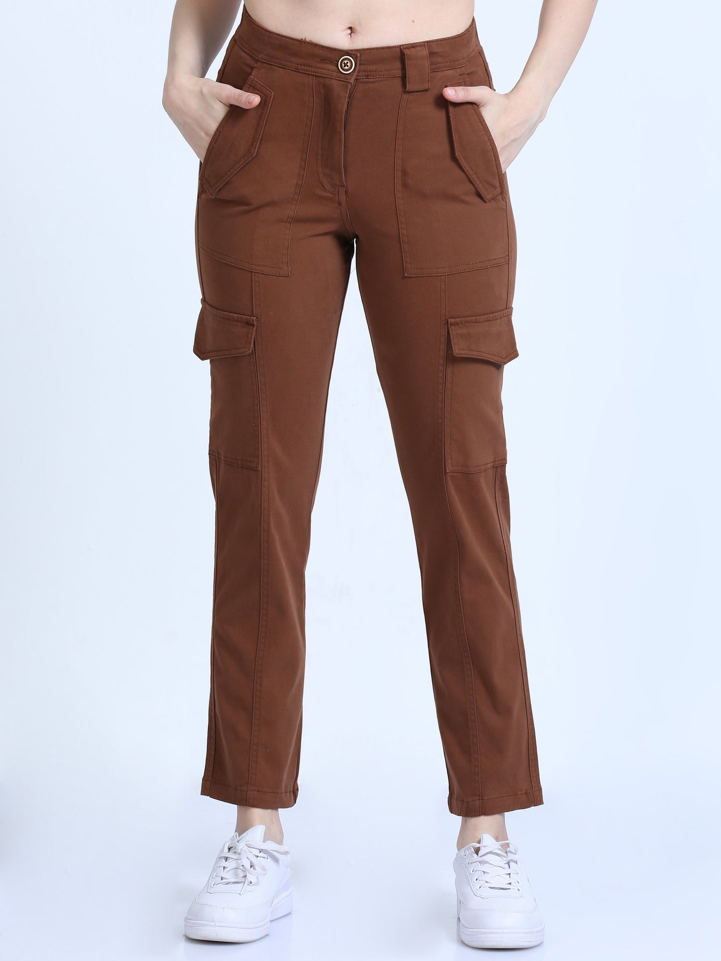 Women Bolsillo Cargo-Rust