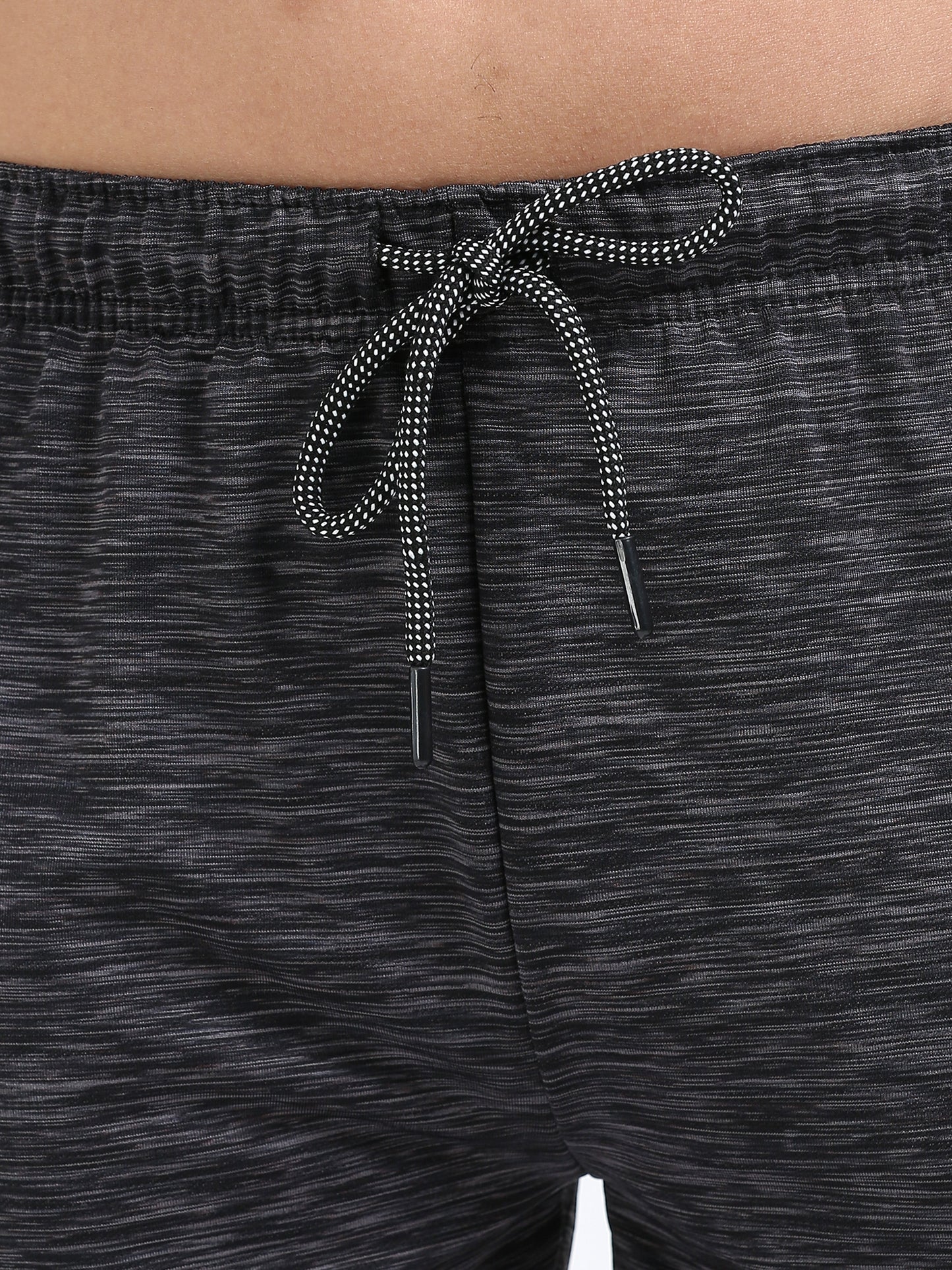 Men’s Black Dual-Tone Sports Shorts