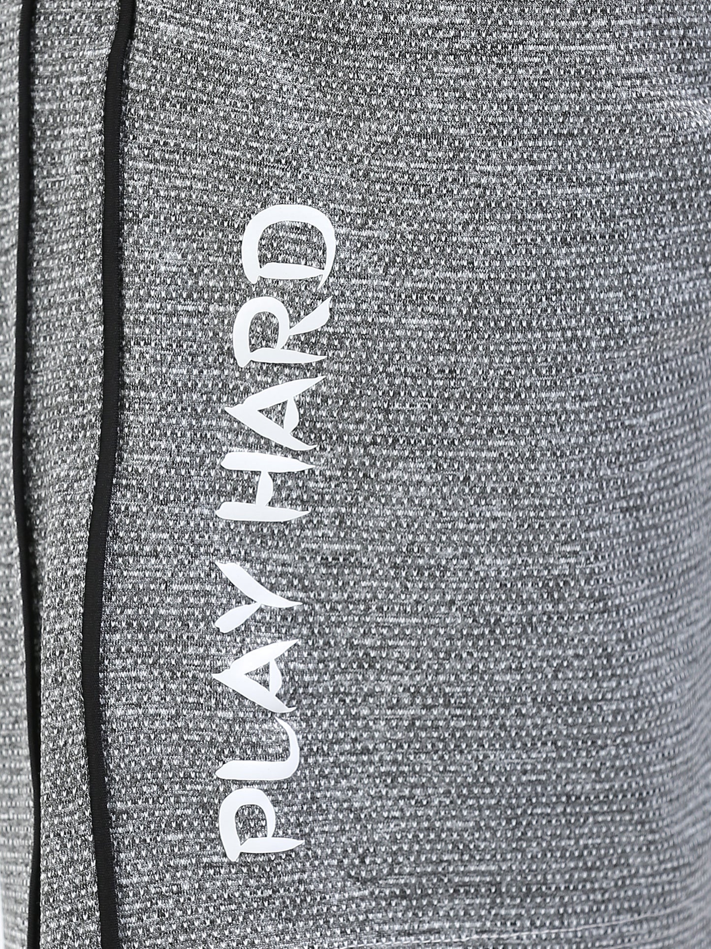 Men’s Grey Knit Active Shorts with Side Branding