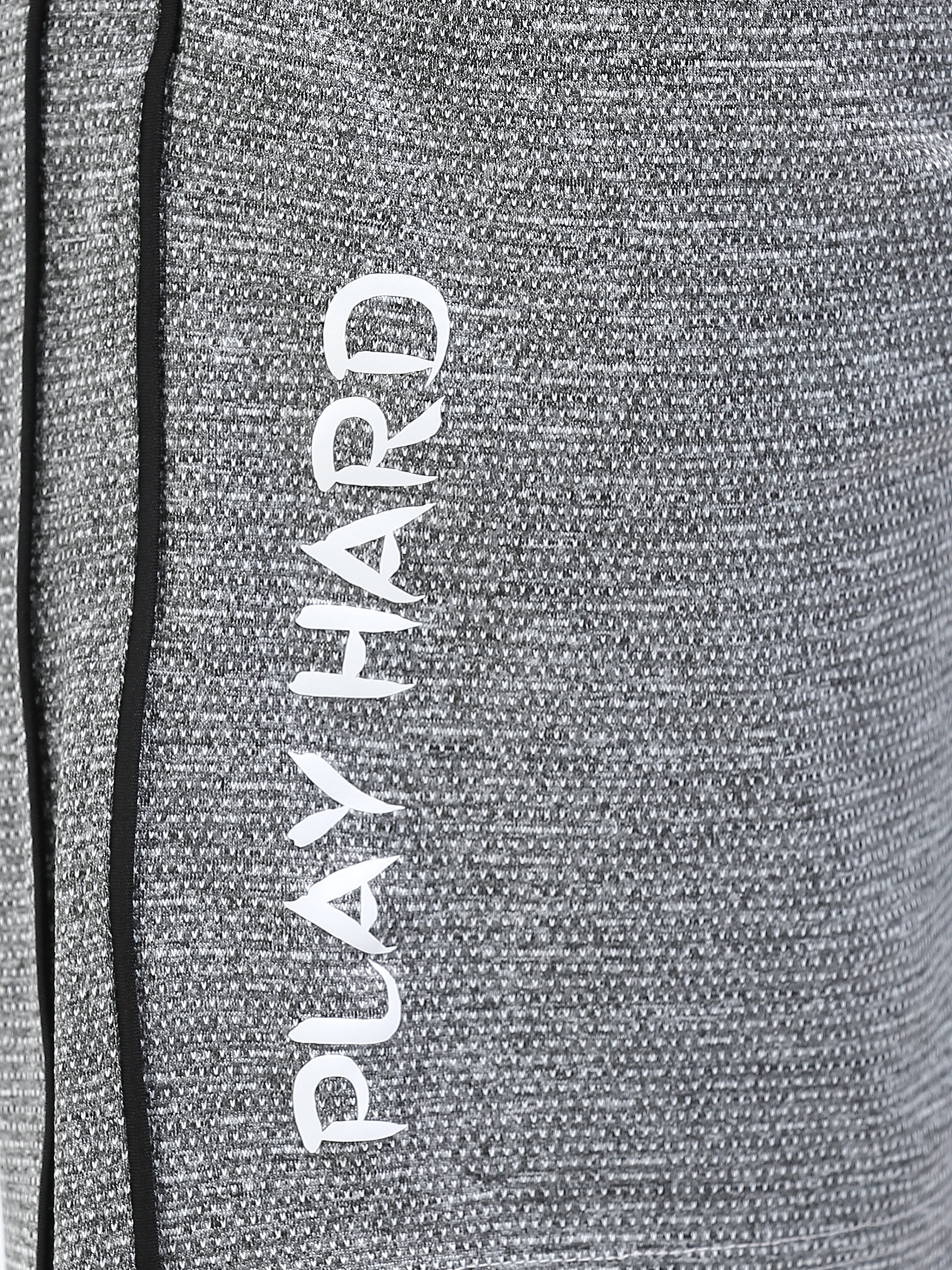 Men’s Grey Knit Active Shorts with Side Branding