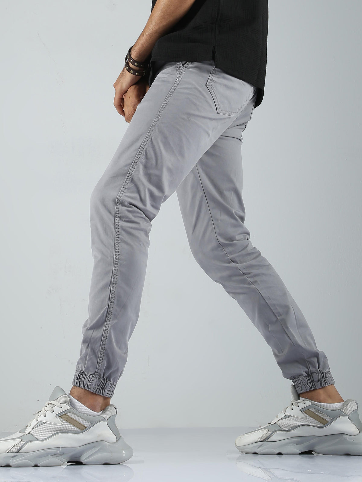 Men Joggers-Smoke