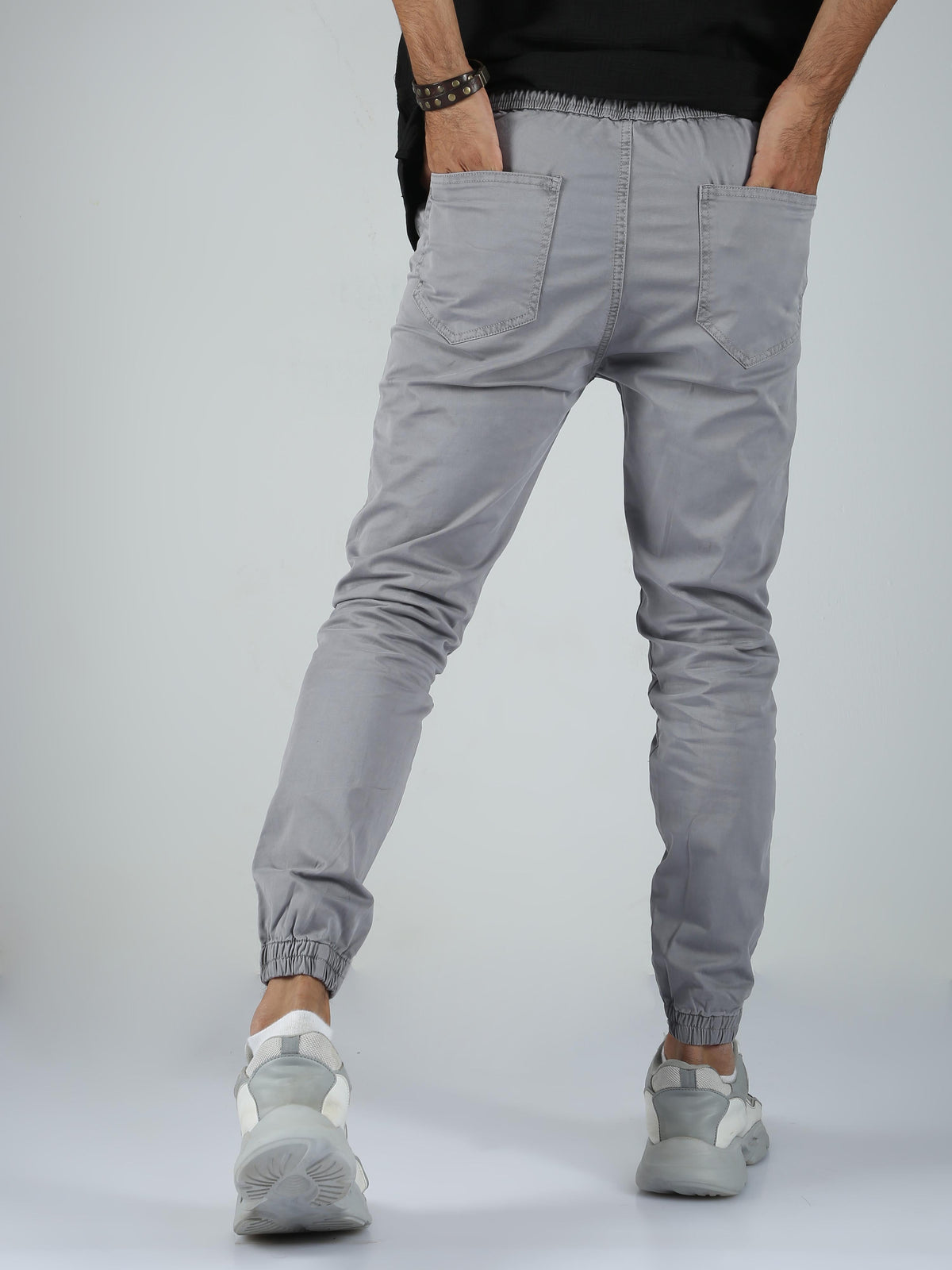 Men Joggers-Smoke