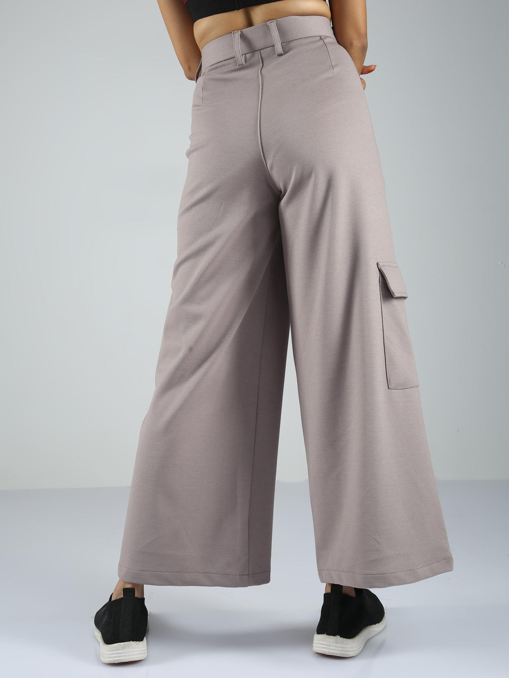 Women Flare Pants- Stone