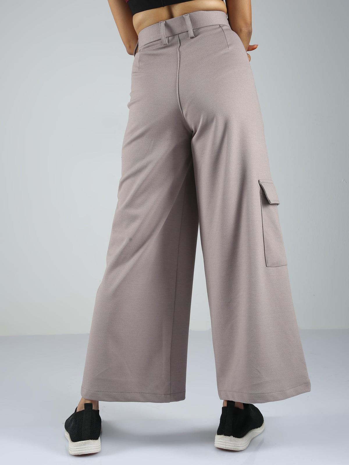 Women Flare Pants- Stone