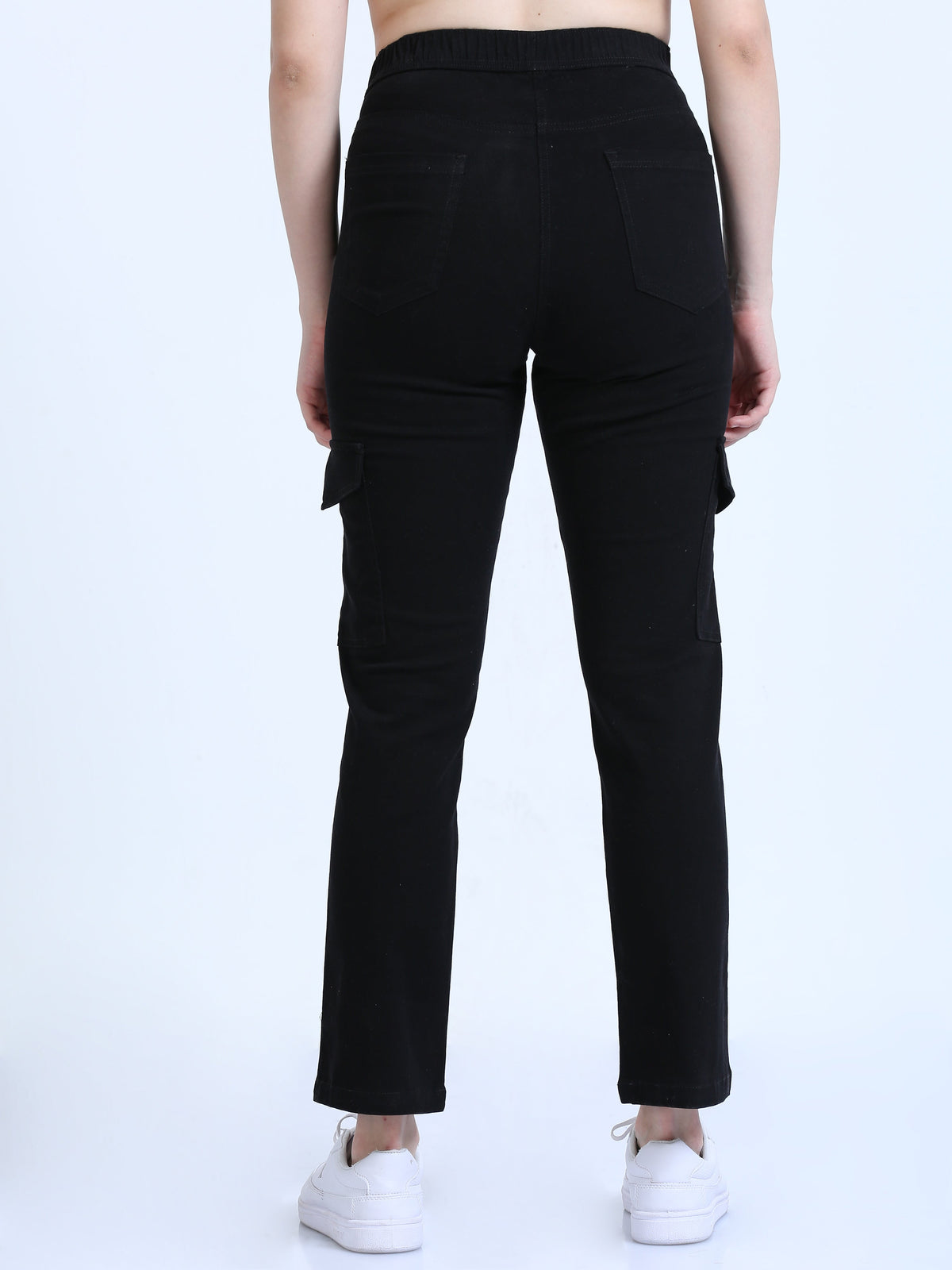 Women Bolsillo Cargo-Black