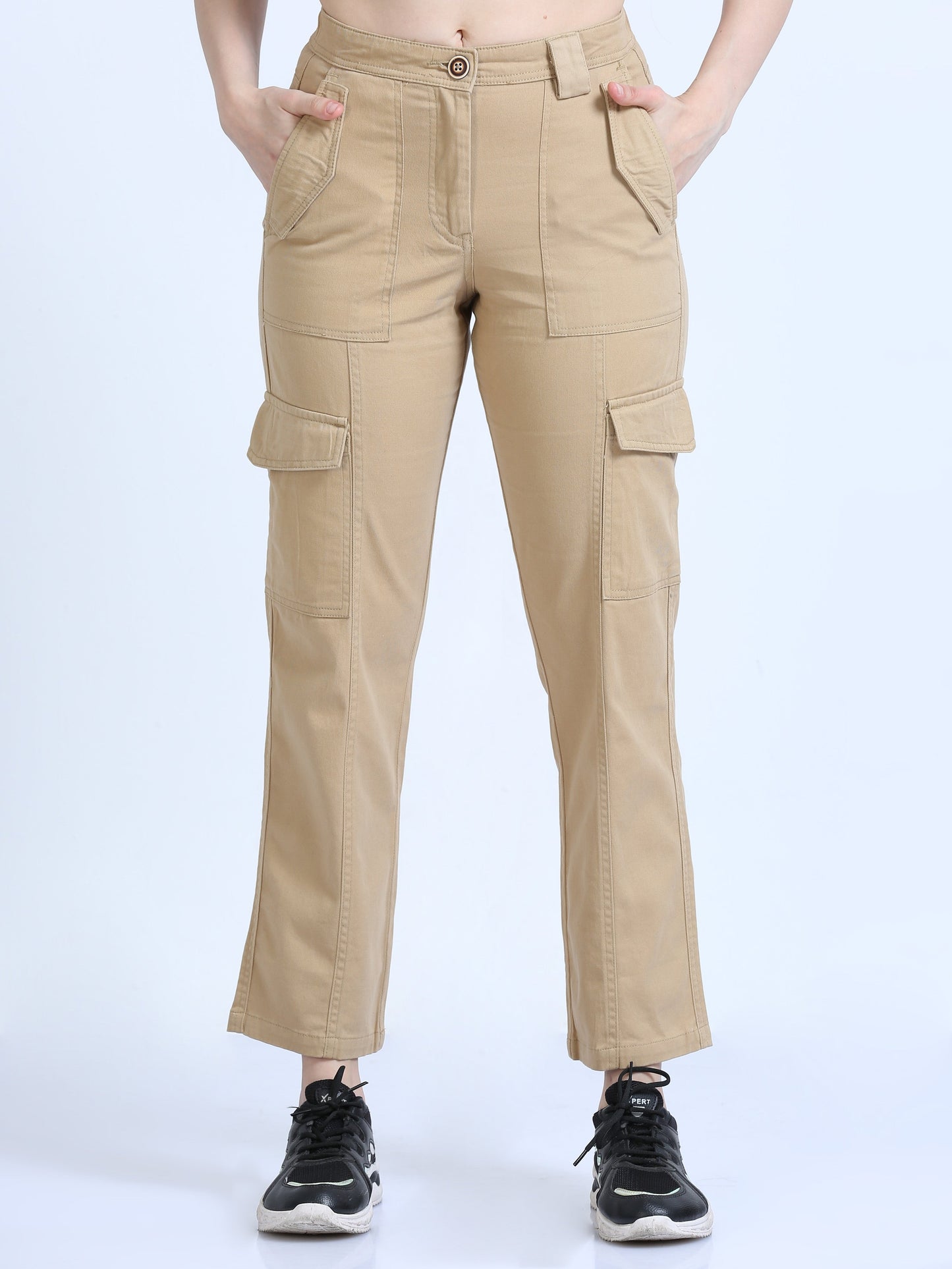 Women Bolsillo Cargo-khaki