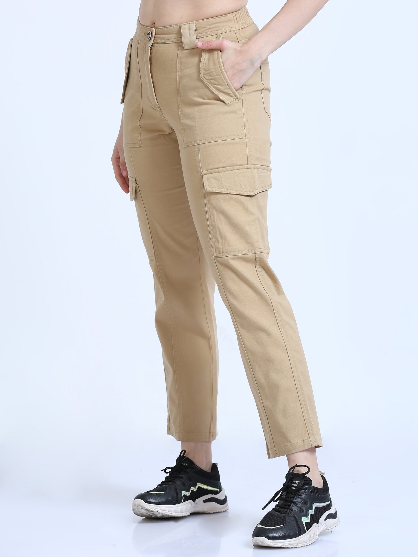 Women Bolsillo Cargo-khaki
