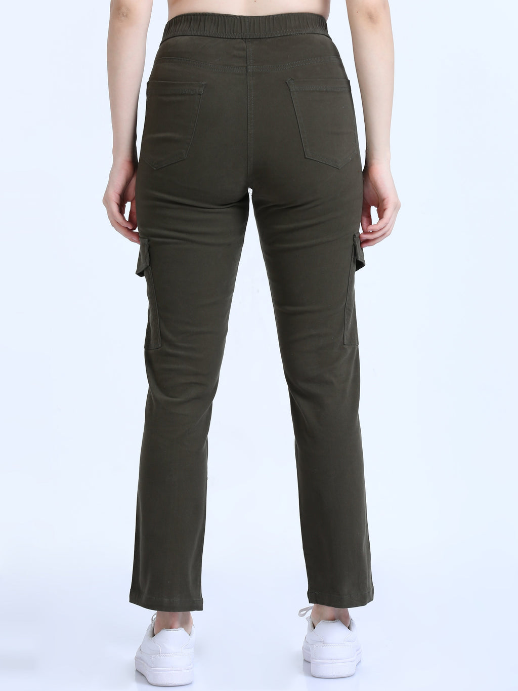 Women Bolsillo Cargo-Olive