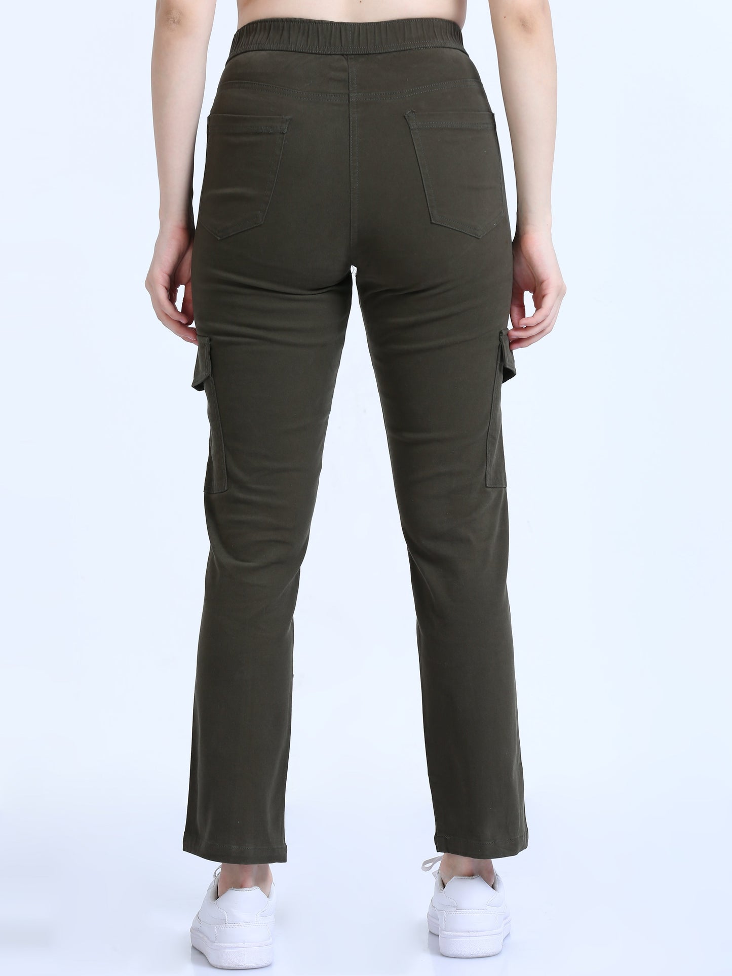 Women Bolsillo Cargo-Olive