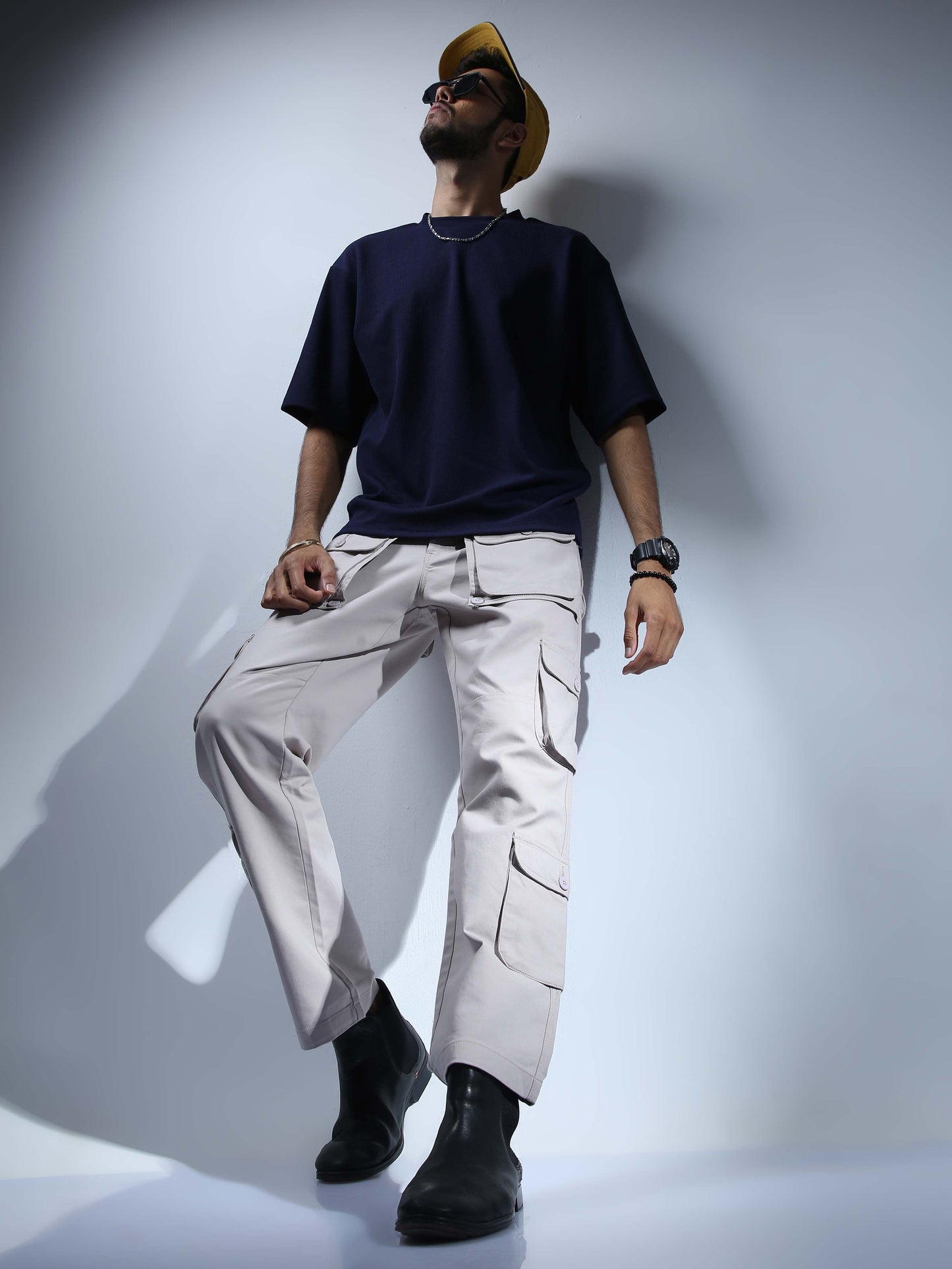 Men Biscuit Hip Hop Baggy Cargo