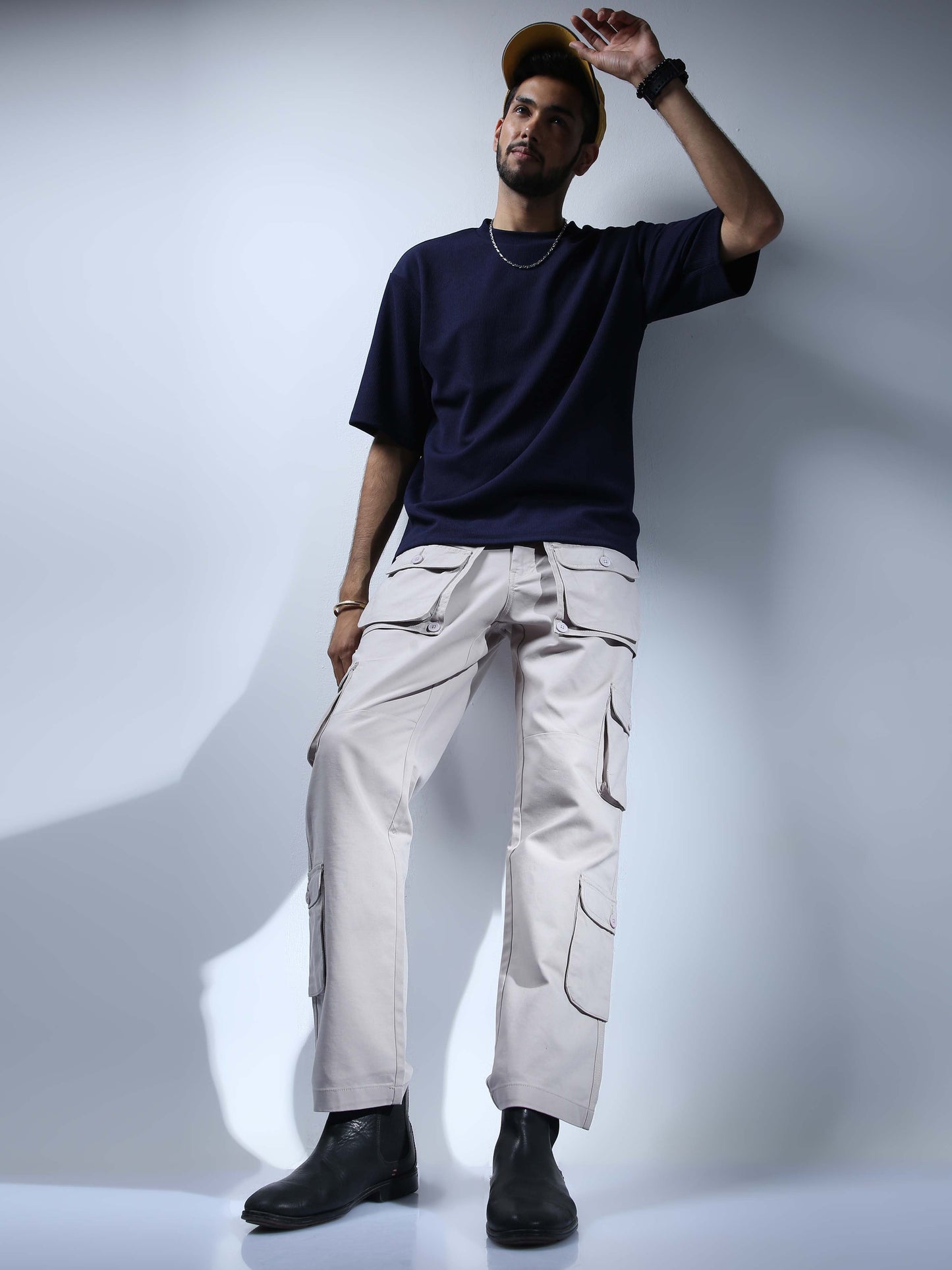 Men Biscuit Hip Hop Baggy Cargo