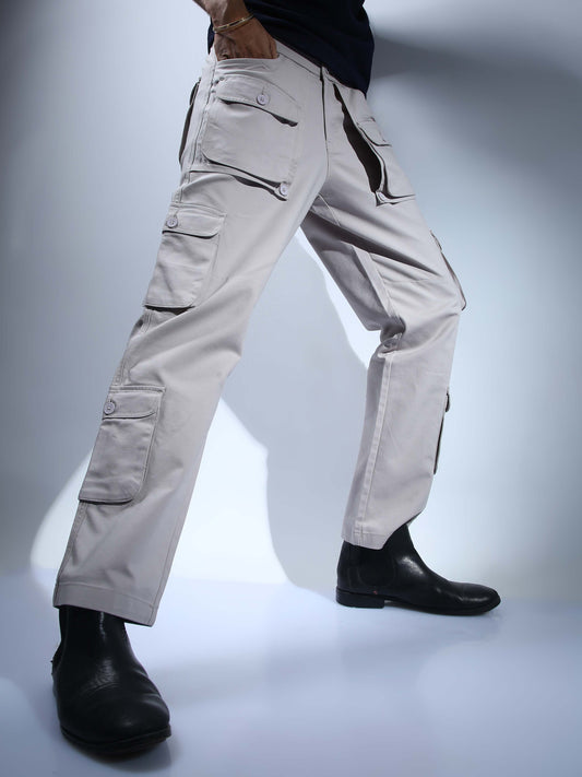 Men Biscuit Hip Hop Baggy Cargo