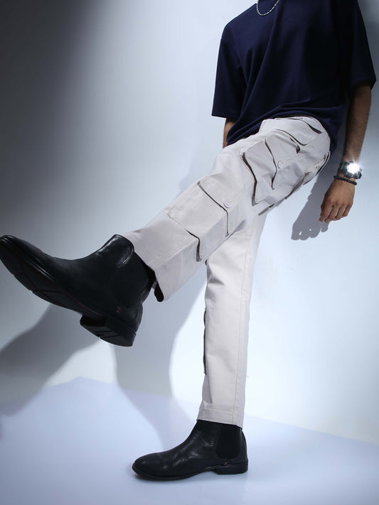 Men Biscuit Hip Hop Baggy Cargo