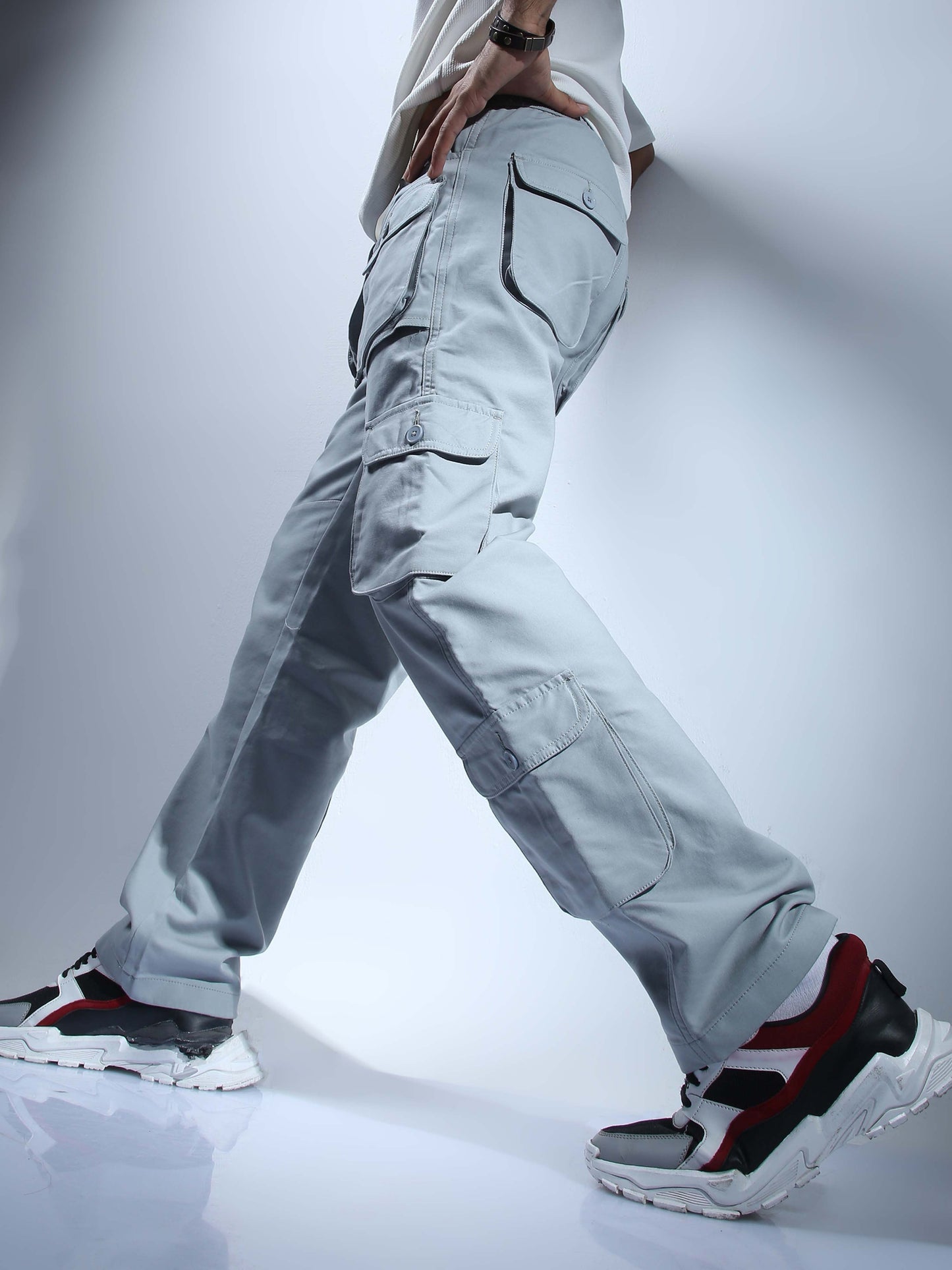 Men Fern Hip Hop Baggy Cargo
