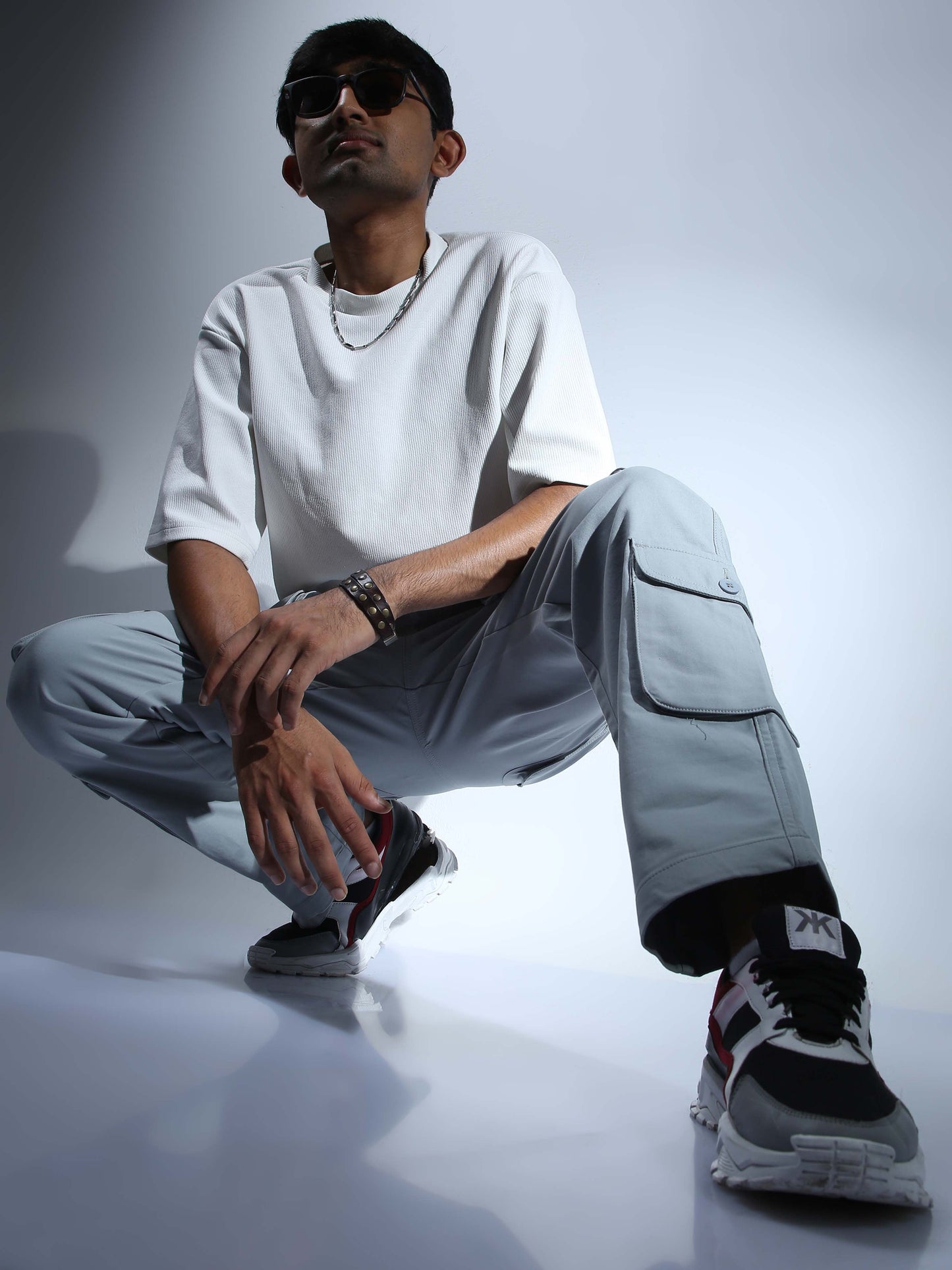 Men Fern Hip Hop Baggy Cargo
