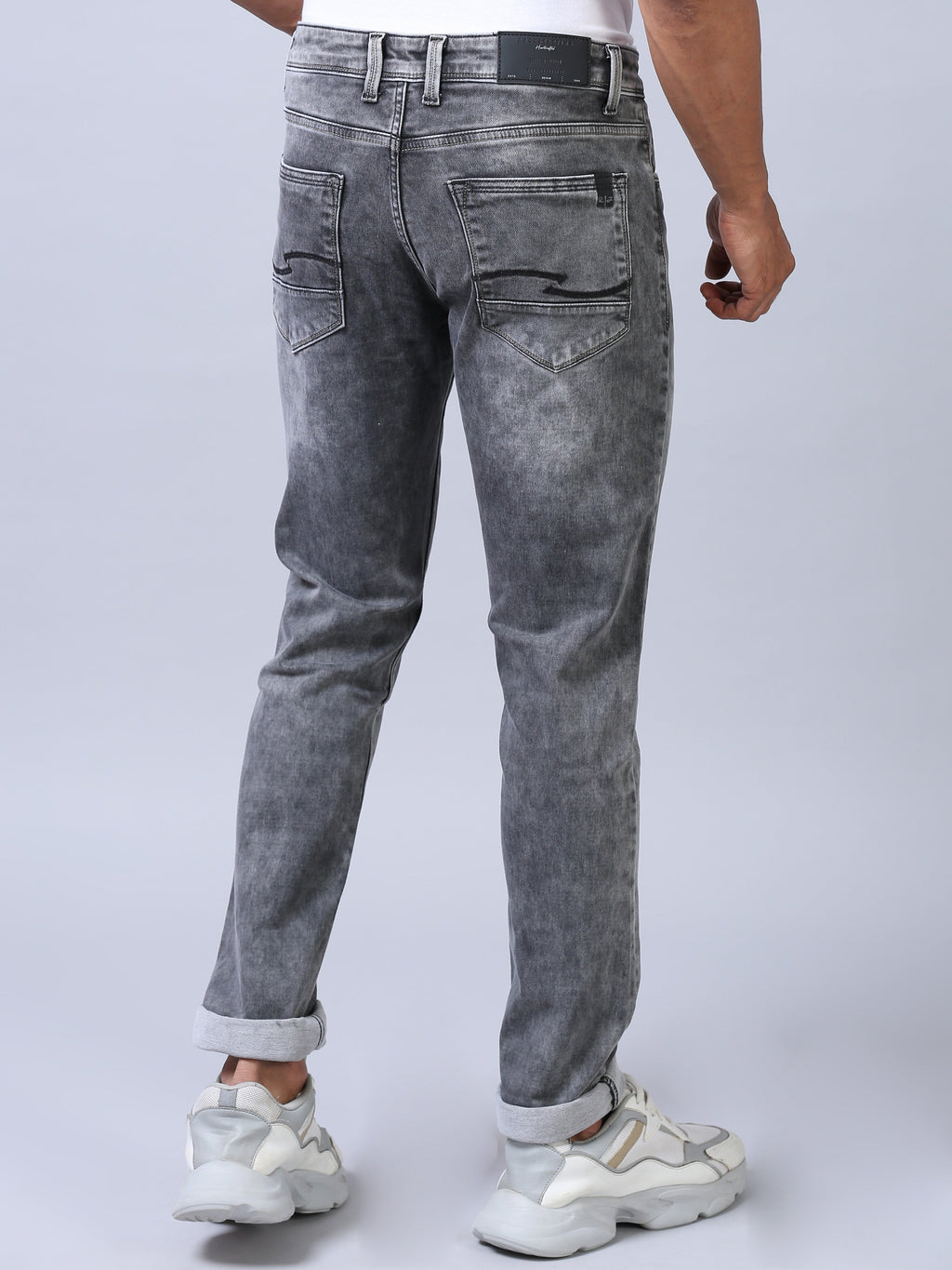 Ankle Fit Jeans- Ash Grey