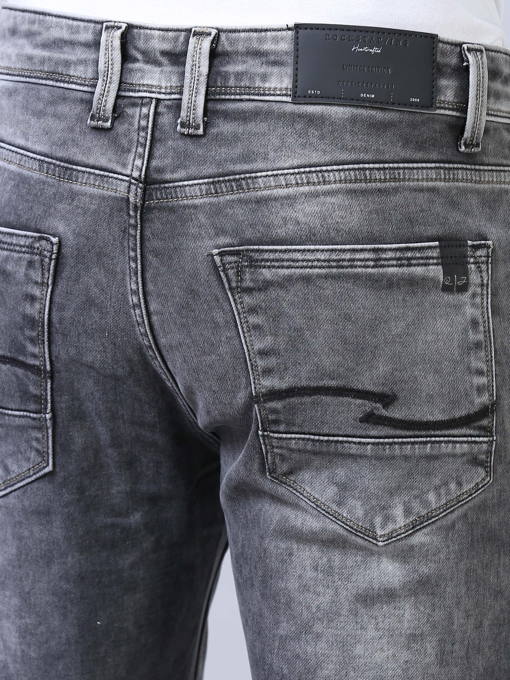 Ankle Fit Jeans- Ash Grey