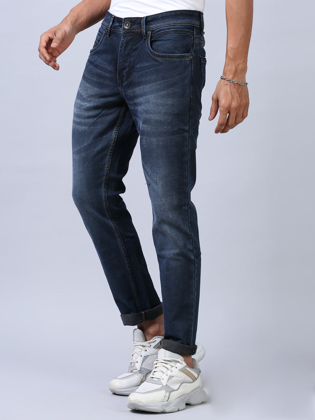 Ankle Fit Jeans- Indigo