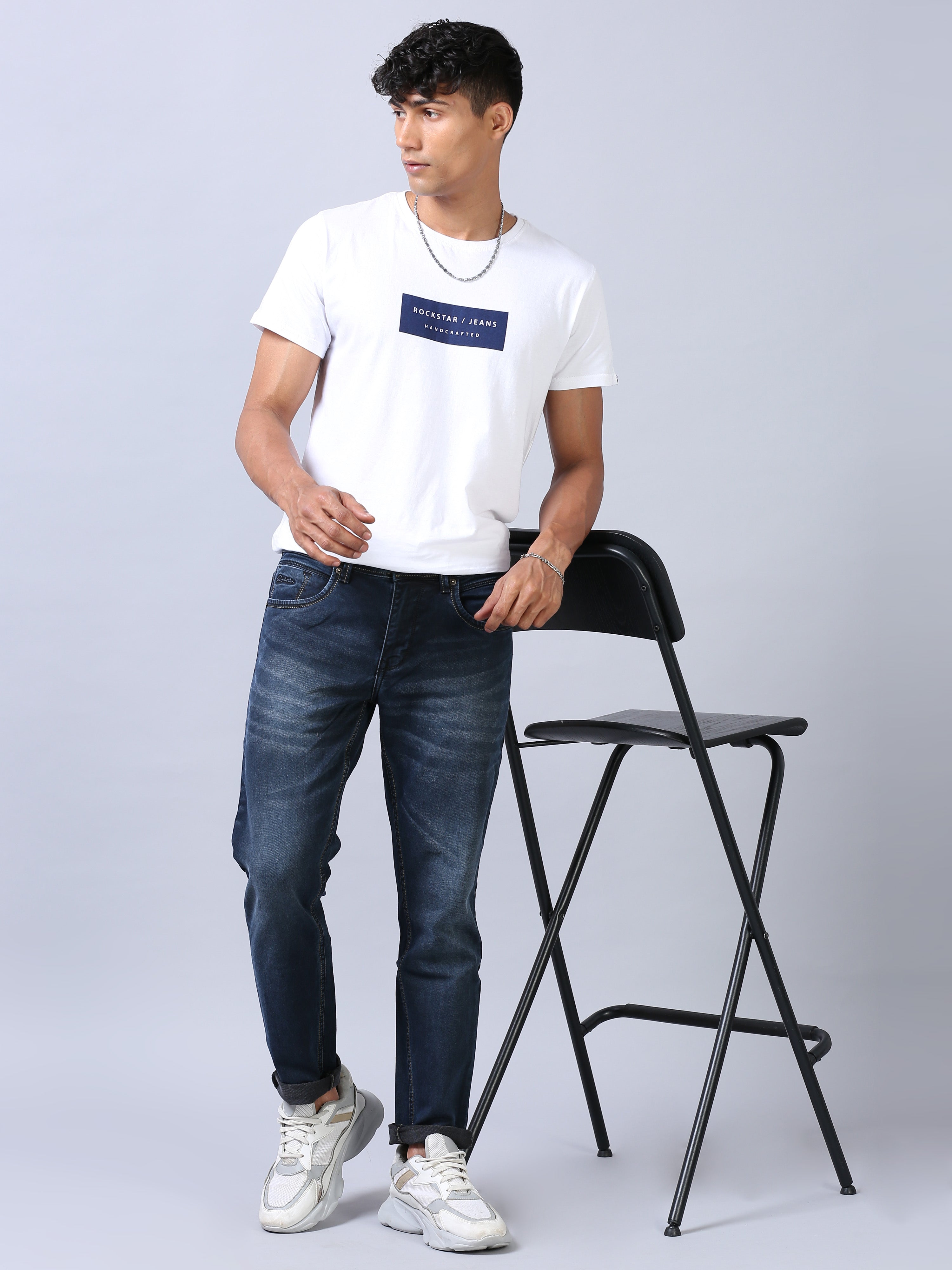 Ankle Fit Jeans- Indigo
