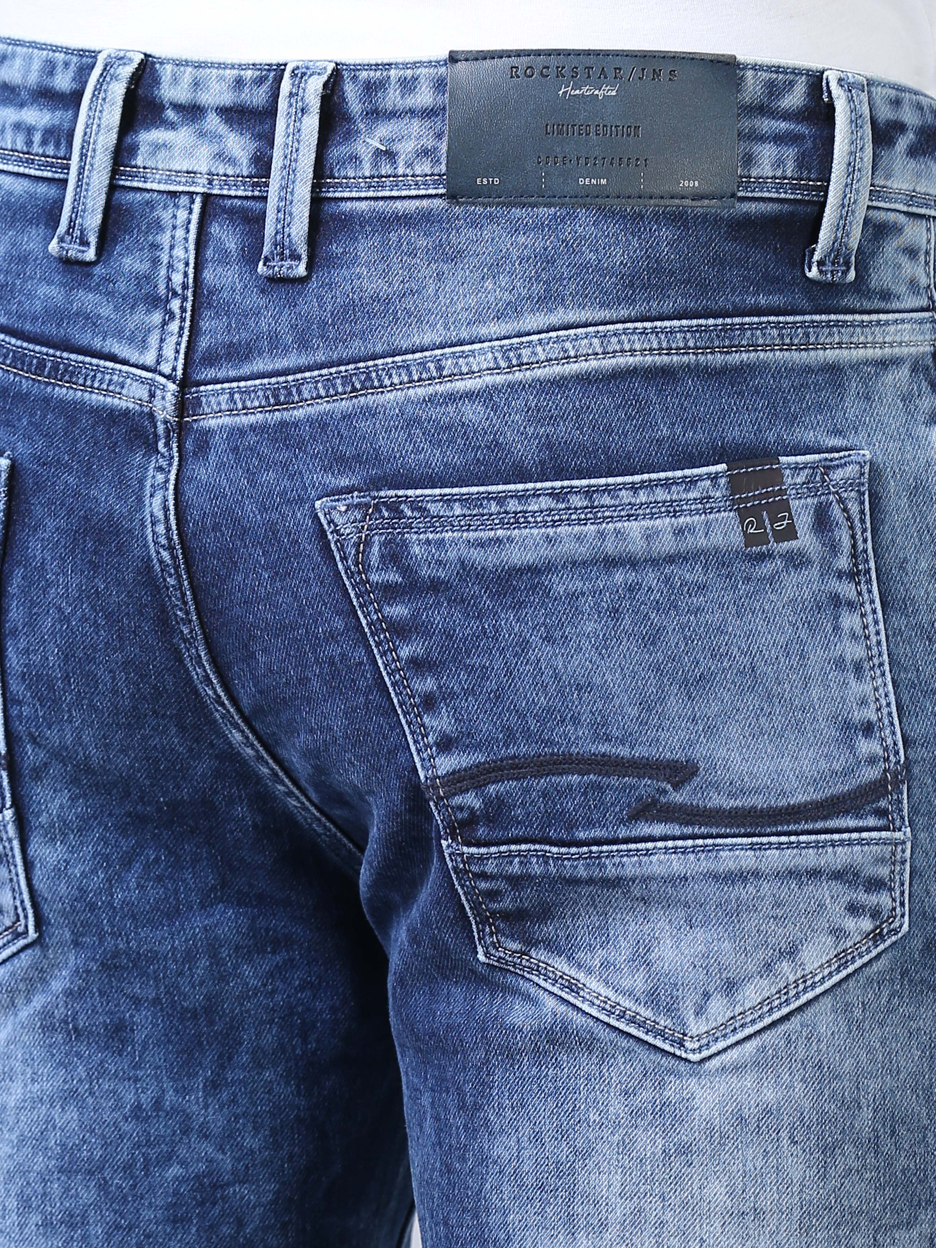 Distressed Denim- Faded Blue