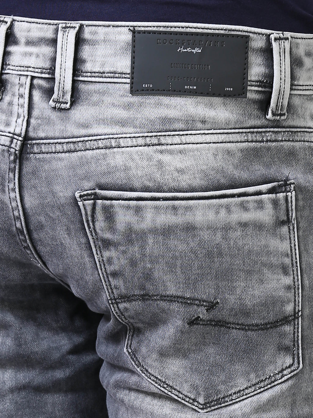 Ankle Fit Jeans - Smoke Grey