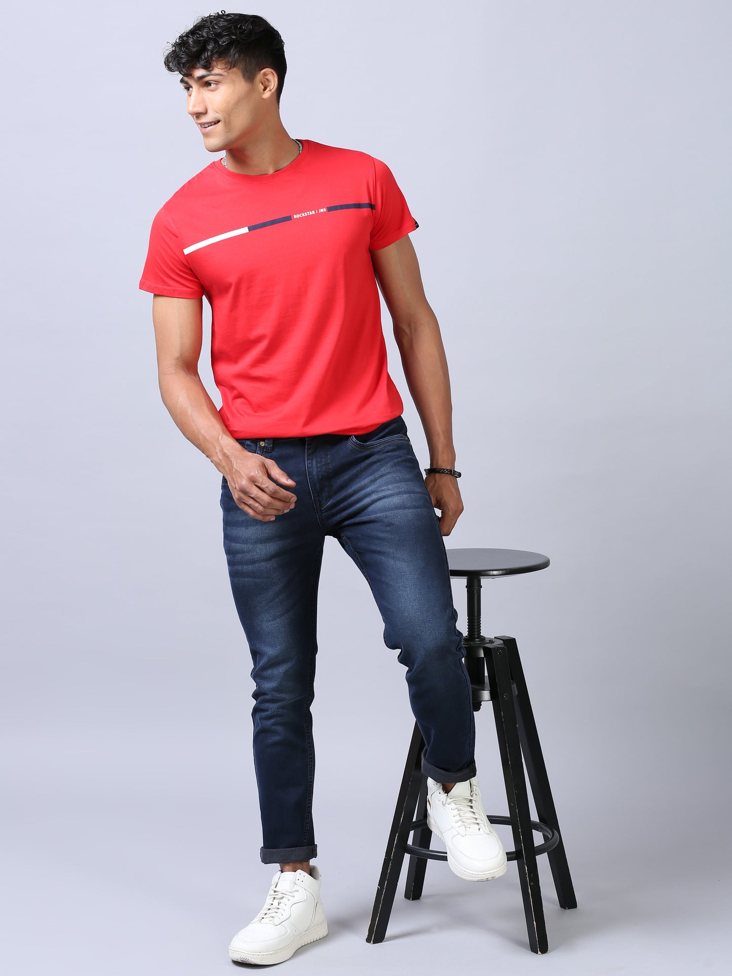 Ankle Fit Jeans - Dark Blue