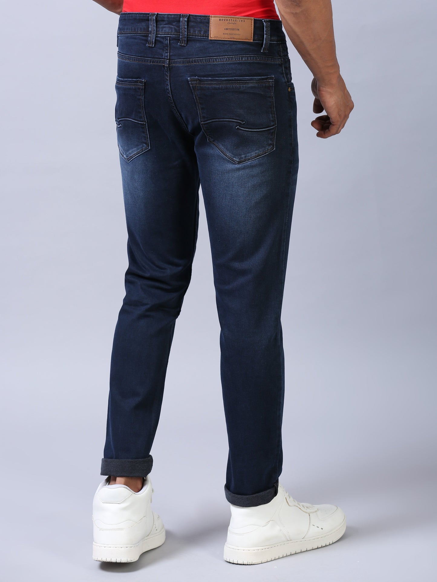 Ankle Fit Jeans - Dark Blue
